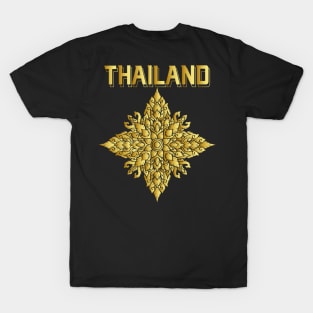 Modern line Thai pattern traditional concept The Arts of Thailand. T-Shirt